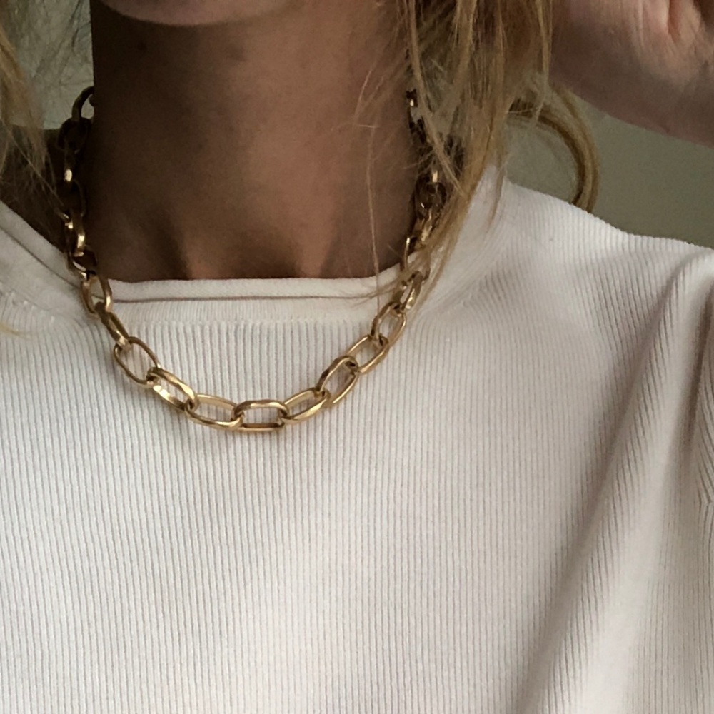 Chunky link chain necklace